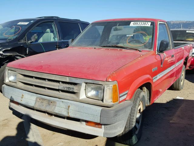 JM2UF2133J0373275 - 1988 MAZDA B2200 LONG RED photo 2