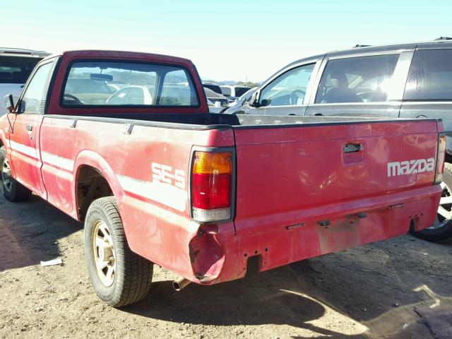 JM2UF2133J0373275 - 1988 MAZDA B2200 LONG RED photo 3