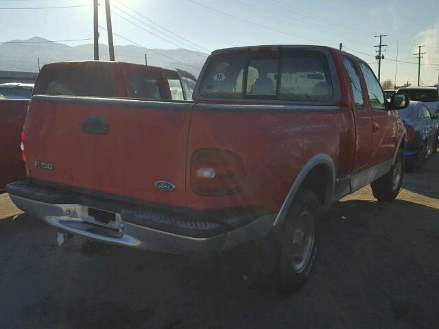 1FTDX0864VKA86267 - 1997 FORD F150 RED photo 4