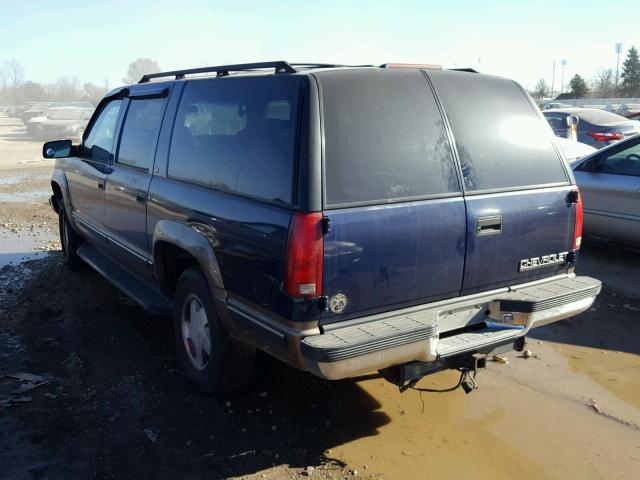 1GNFK16R8VJ372954 - 1997 CHEVROLET SUBURBAN K BLUE photo 3