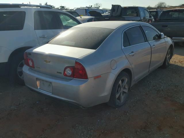 1G1ZC5EU8BF391107 - 2011 CHEVROLET MALIBU 1LT SILVER photo 4