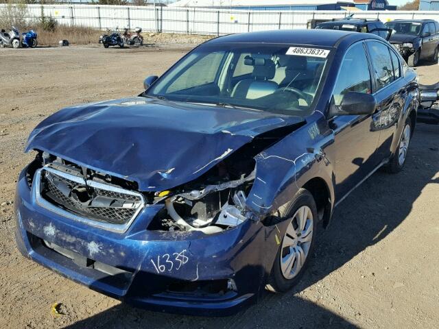 4S3BMCA64B3260002 - 2011 SUBARU LEGACY 2.5 BLUE photo 2