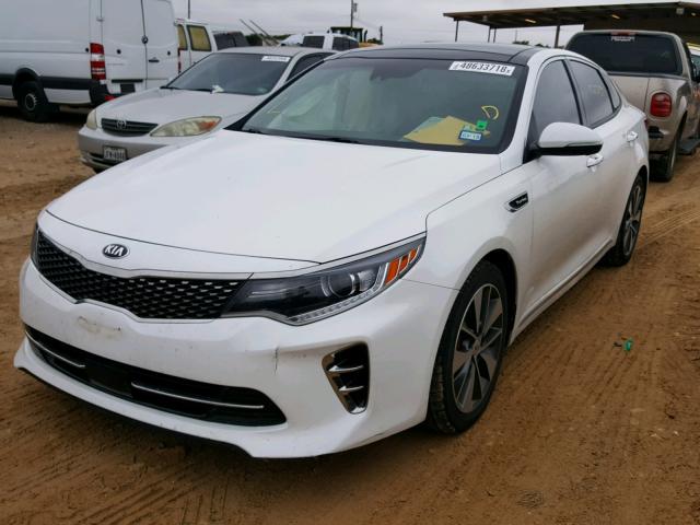 5XXGV4L22GG050010 - 2016 KIA OPTIMA SXL WHITE photo 2