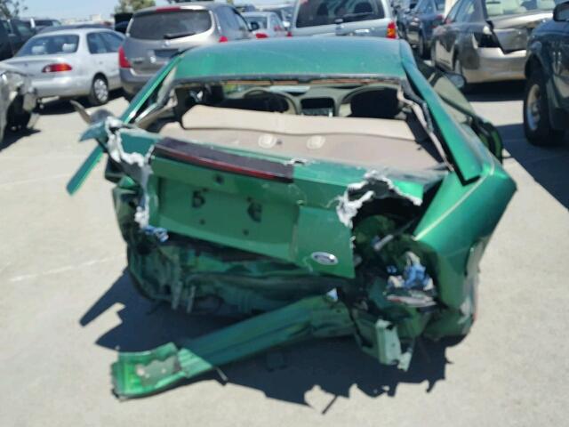 1FAFP40421F194213 - 2001 FORD MUSTANG GREEN photo 10