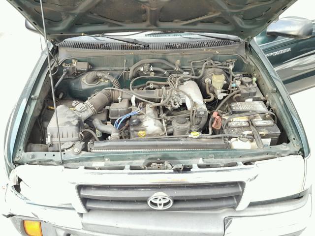 4TANL42N8YZ658567 - 2000 TOYOTA TACOMA GREEN photo 7