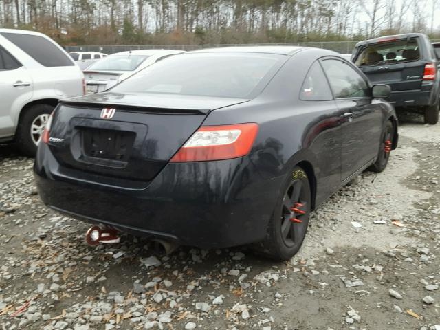 2HGFG12837H560164 - 2007 HONDA CIVIC EX BLACK photo 4