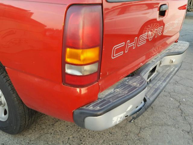 2GCEC19W711393298 - 2001 CHEVROLET SILVERADO RED photo 9