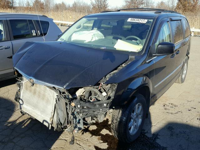 2A8HR54199R632421 - 2009 CHRYSLER TOWN & COU BLACK photo 2