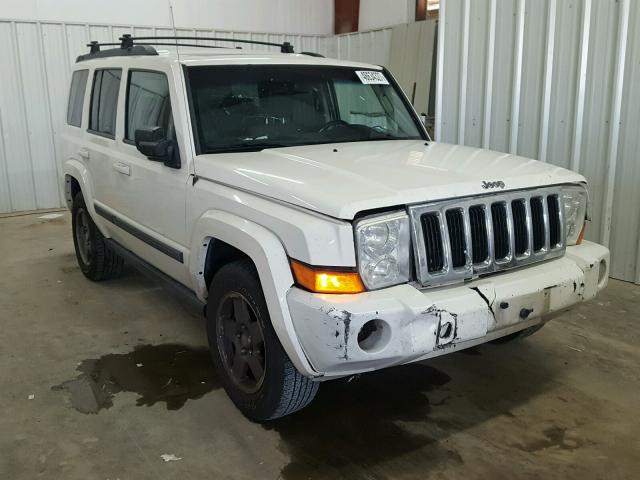 1J8HH48K67C655029 - 2007 JEEP COMMANDER WHITE photo 1