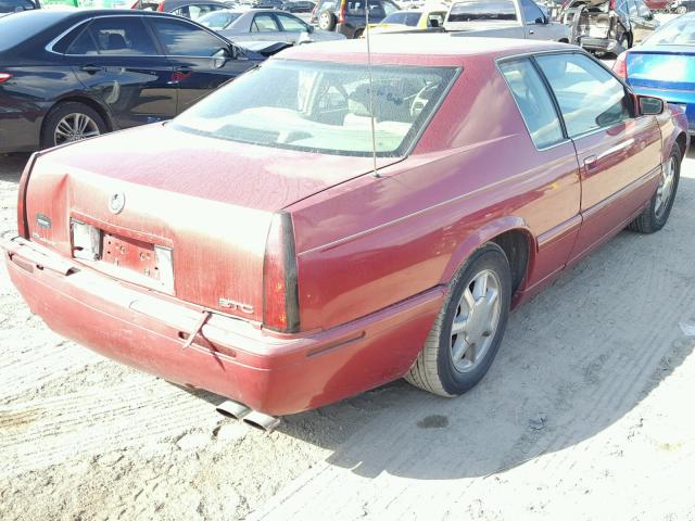 1G6ET12961B101194 - 2001 CADILLAC ELDORADO T RED photo 4