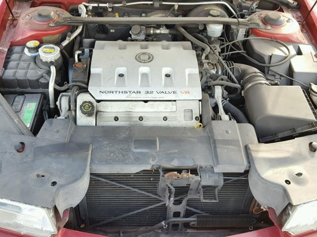 1G6ET12961B101194 - 2001 CADILLAC ELDORADO T RED photo 7