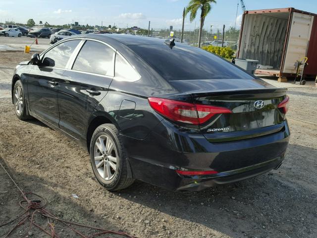 5NPE24AF6GH429229 - 2016 HYUNDAI SONATA SE BLACK photo 3