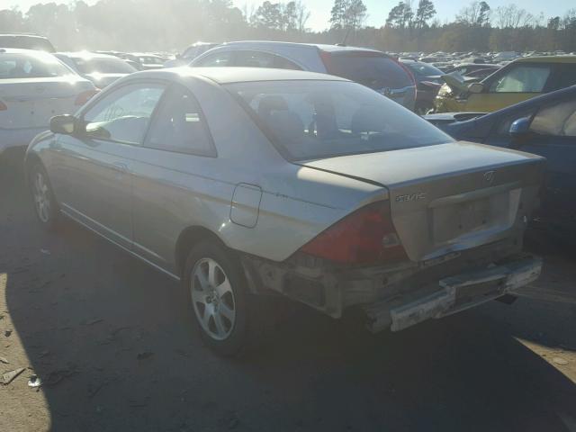 1HGEM22993L038591 - 2003 HONDA CIVIC EX ბეჟი ფოტო 3