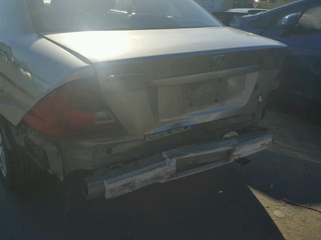 1HGEM22993L038591 - 2003 HONDA CIVIC EX ბეჟი ფოტო 9