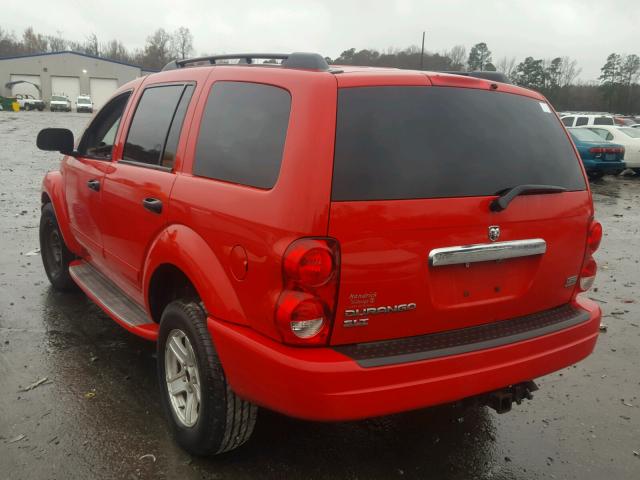 1D4HB48D64F135727 - 2004 DODGE DURANGO SL RED photo 3