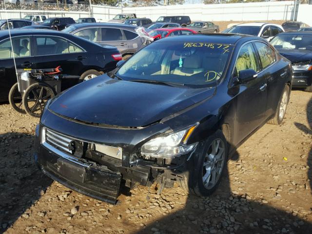 1N4AA5APXDC812233 - 2013 NISSAN MAXIMA S BLACK photo 2