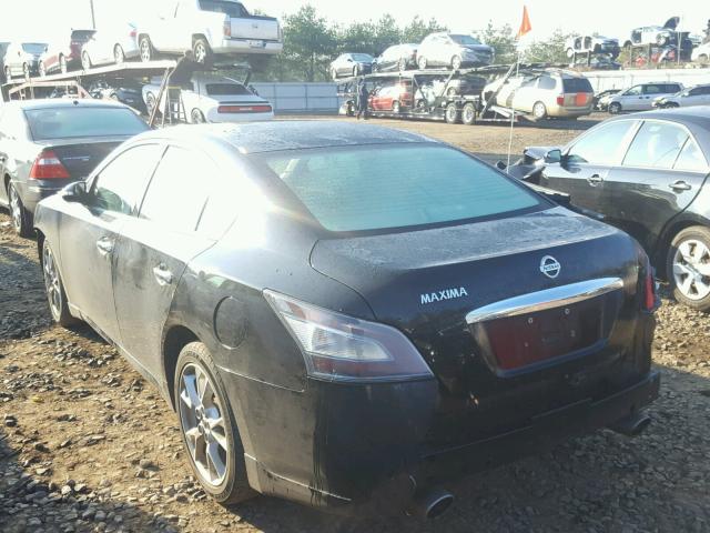 1N4AA5APXDC812233 - 2013 NISSAN MAXIMA S BLACK photo 3