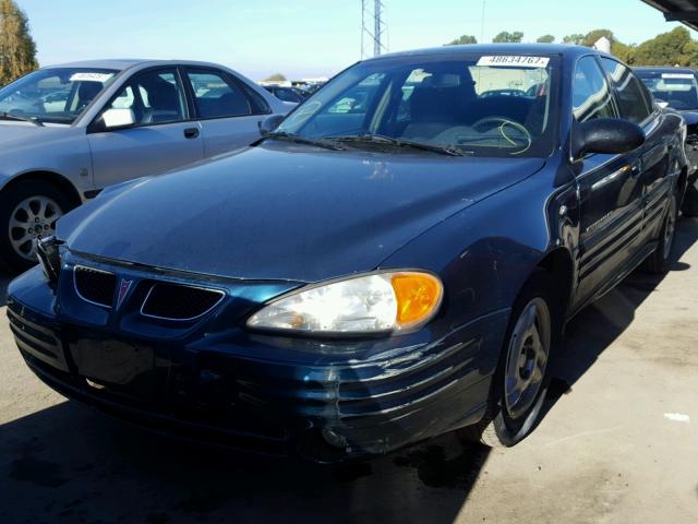 1G2NE52FX2C172144 - 2002 PONTIAC GRAND AM S 蓝色 照片 2
