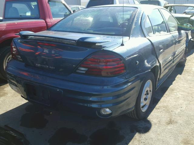 1G2NE52FX2C172144 - 2002 PONTIAC GRAND AM S 蓝色 照片 4