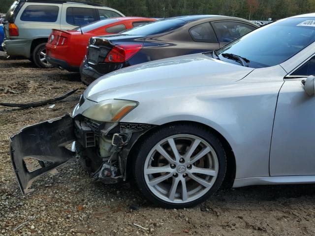 JTHBK262062009235 - 2006 LEXUS IS 250 SILVER photo 9