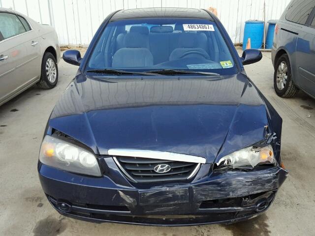 KMHDN46D45U022731 - 2005 HYUNDAI ELANTRA GL BLUE photo 9