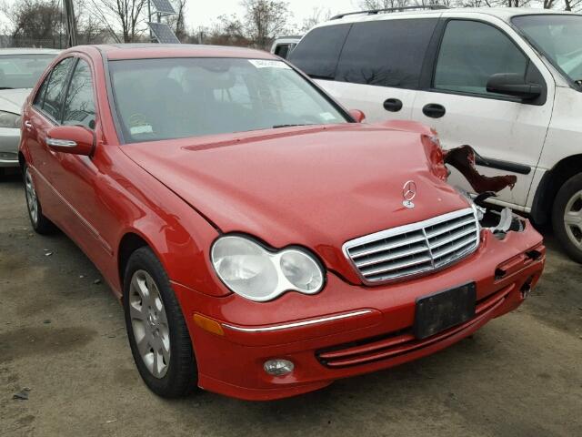 WDBRF56H66F735392 - 2006 MERCEDES-BENZ C 350 RED photo 1