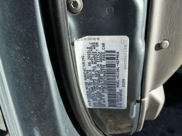 4T1BF28B5YU060378 - 2000 TOYOTA AVALON GREEN photo 10