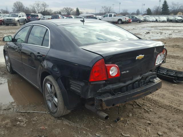 1G1ZH57B084303278 - 2008 CHEVROLET MALIBU 1LT BLACK photo 3