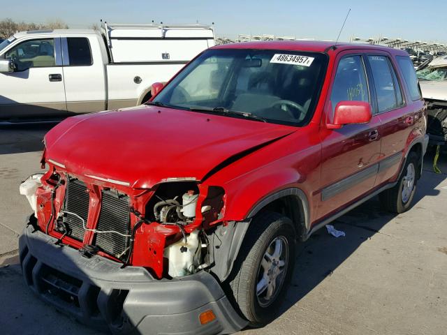 JHLRD1863YC001621 - 2000 HONDA CR-V EX RED photo 2