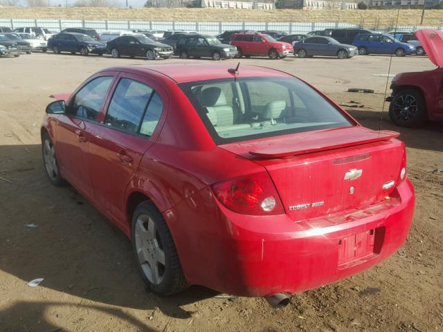 1G1AM58B087277027 - 2008 CHEVROLET COBALT SPO RED photo 3