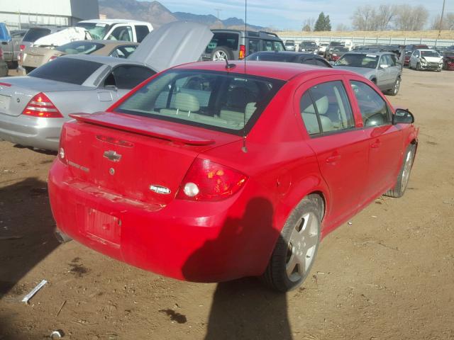 1G1AM58B087277027 - 2008 CHEVROLET COBALT SPO RED photo 4