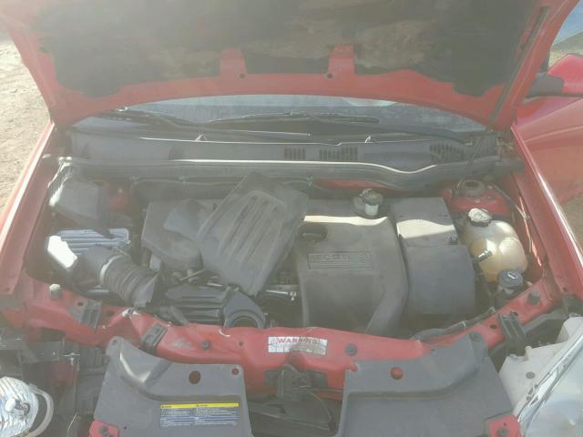 1G1AM58B087277027 - 2008 CHEVROLET COBALT SPO RED photo 7