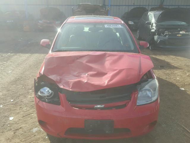 1G1AM58B087277027 - 2008 CHEVROLET COBALT SPO RED photo 9