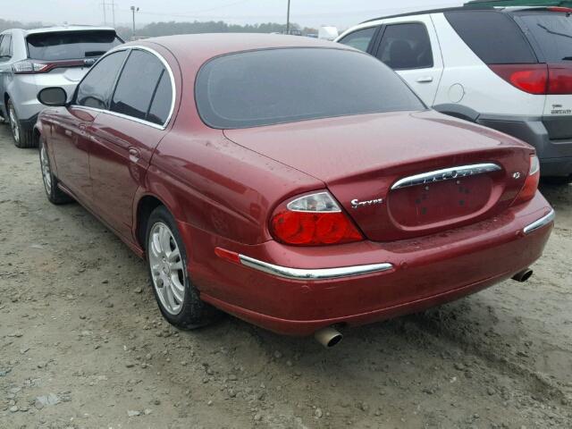 SAJEA01U94HN11431 - 2004 JAGUAR S-TYPE 4.2 MAROON photo 3