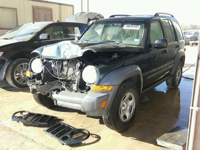 1J4GK48K15W637760 - 2005 JEEP LIBERTY SP TWO TONE photo 2