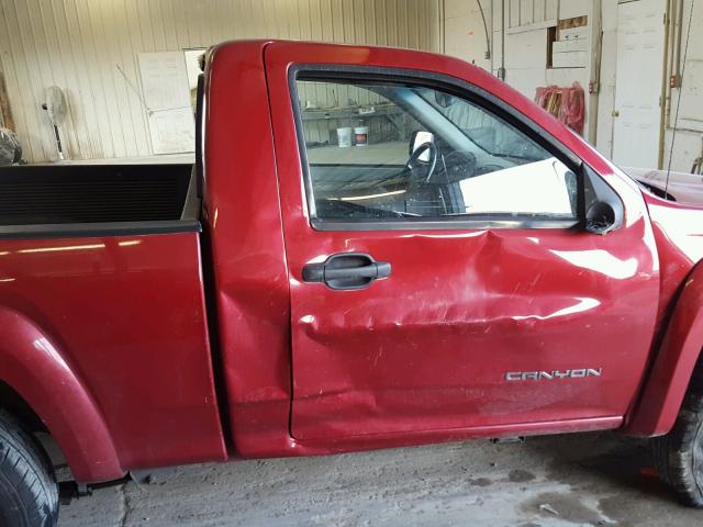 1GTDS148058217929 - 2005 GMC CANYON BURGUNDY photo 9