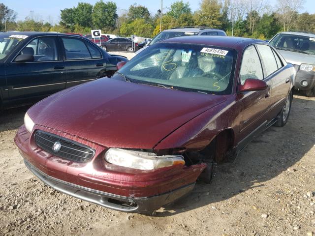 2G4WF5217W1430029 - 1998 BUICK REGAL GS MAROON photo 2