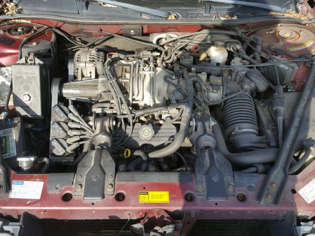 2G4WF5217W1430029 - 1998 BUICK REGAL GS MAROON photo 7