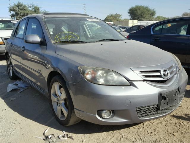 JM1BK343341194368 - 2004 MAZDA 3 HATCHBAC GRAY photo 1