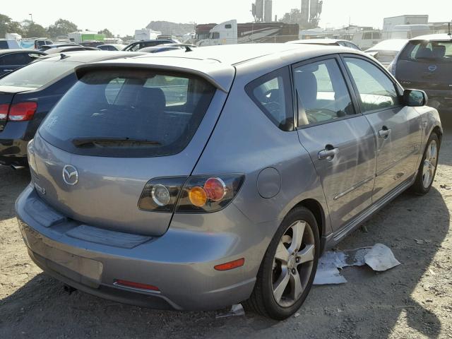 JM1BK343341194368 - 2004 MAZDA 3 HATCHBAC GRAY photo 4