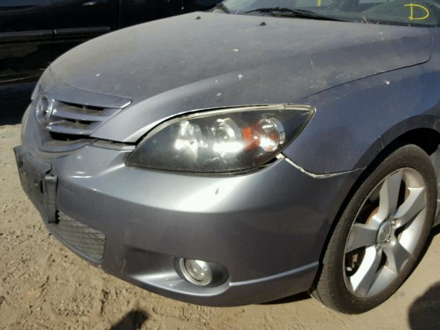 JM1BK343341194368 - 2004 MAZDA 3 HATCHBAC GRAY photo 9