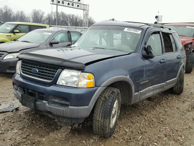 1FMZU73WX2ZB80795 - 2002 FORD EXPLORER X BLUE photo 2