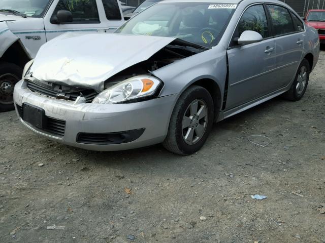 2G1WB5EN6A1156533 - 2010 CHEVROLET IMPALA LT SILVER photo 2