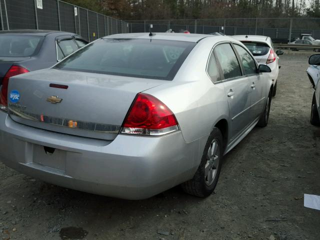 2G1WB5EN6A1156533 - 2010 CHEVROLET IMPALA LT SILVER photo 4