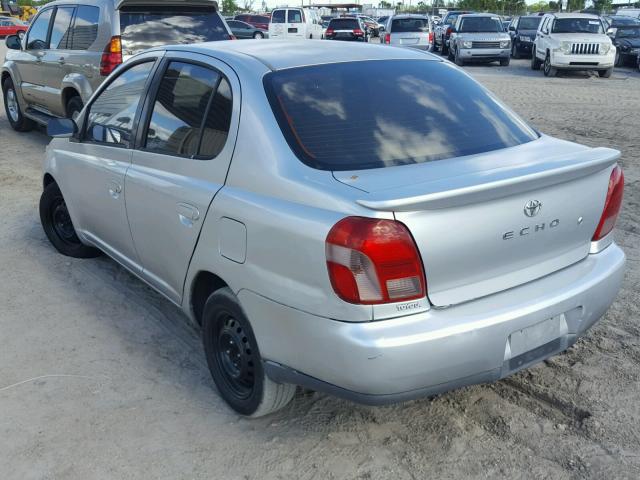 JTDBT123825030172 - 2002 TOYOTA ECHO GRAY photo 3