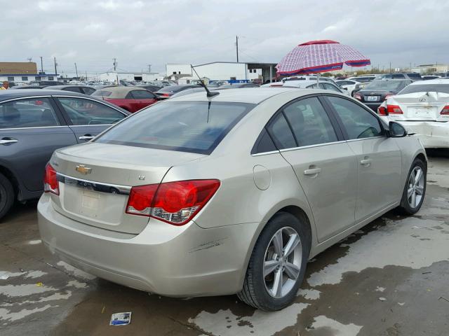 1G1PE5SB1D7106281 - 2013 CHEVROLET CRUZE LT BROWN photo 4