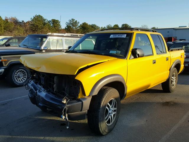 1GCDT13X64K108205 - 2004 CHEVROLET S TRUCK S1 YELLOW photo 2