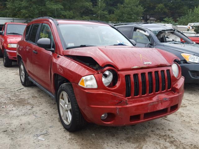 1J8FF47WX7D167617 - 2007 JEEP COMPASS RED photo 1