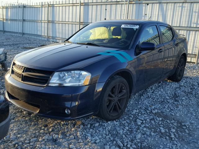 1B3BD1FG3BN593836 - 2011 DODGE AVENGER MA BLACK photo 2