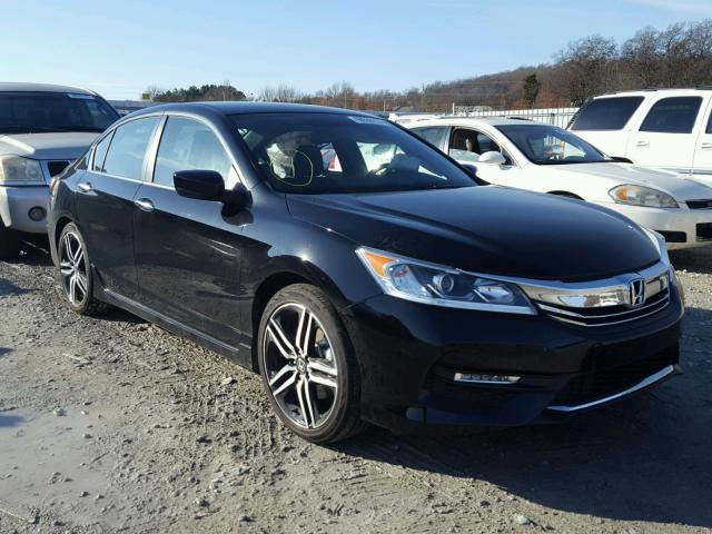 1HGCR2F56HA230473 - 2017 HONDA ACCORD SPO BLACK photo 1